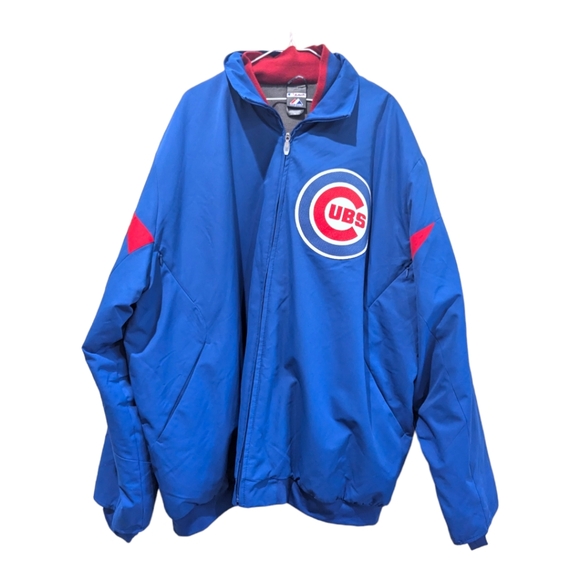 Majestic Other - Chicago Cubs Majestic Authentic Jacket Men's 3XL Blue Full Zip Fleece Lined